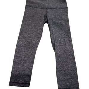 Lululemon Wunder‎ Under Crop Leggings Black High-Rise Women's Size 4